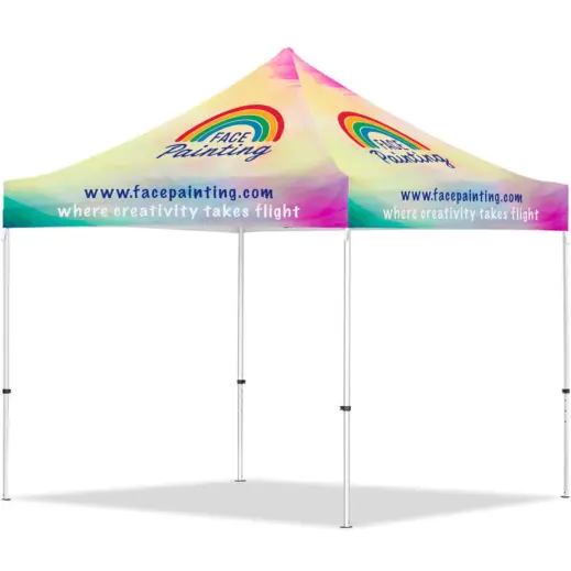 Coated Steel Sublimated Gazebo 3m x 3m Branded